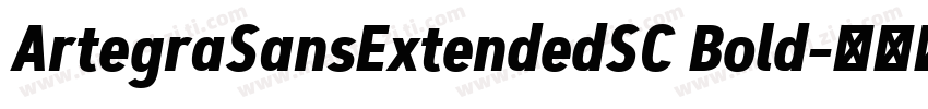 ArtegraSansExtendedSC Bold字体转换